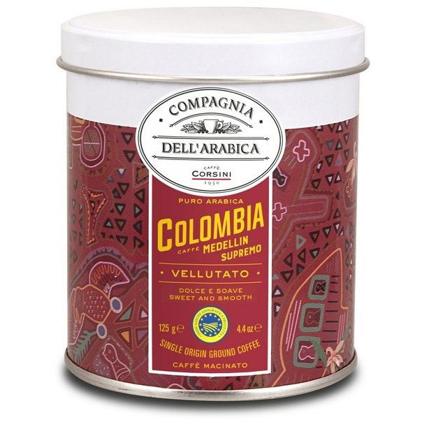 Corsini Colombia, őrölt, fémdobozban, 125 g (8001684921799)