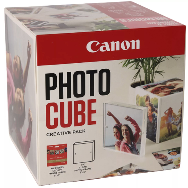Canon 2311B075 Photo Cube Creative Pack 13x13 Képkeret - Fehér/Rózsaszín