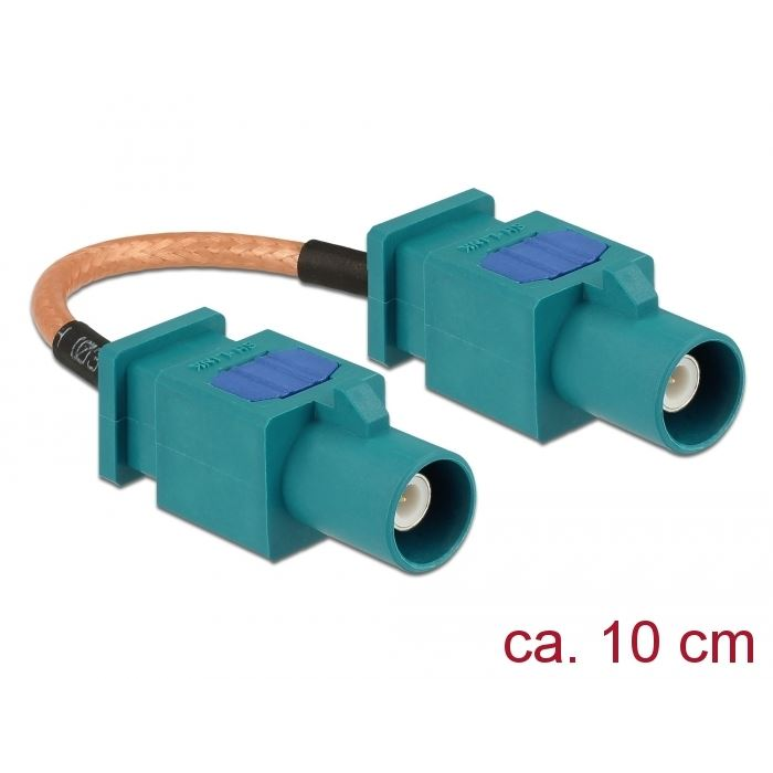 Delock antennakábel FAKRA Z-dugó > FAKRA Z-dugó, RG-316 10cm (89663) (DE89663)