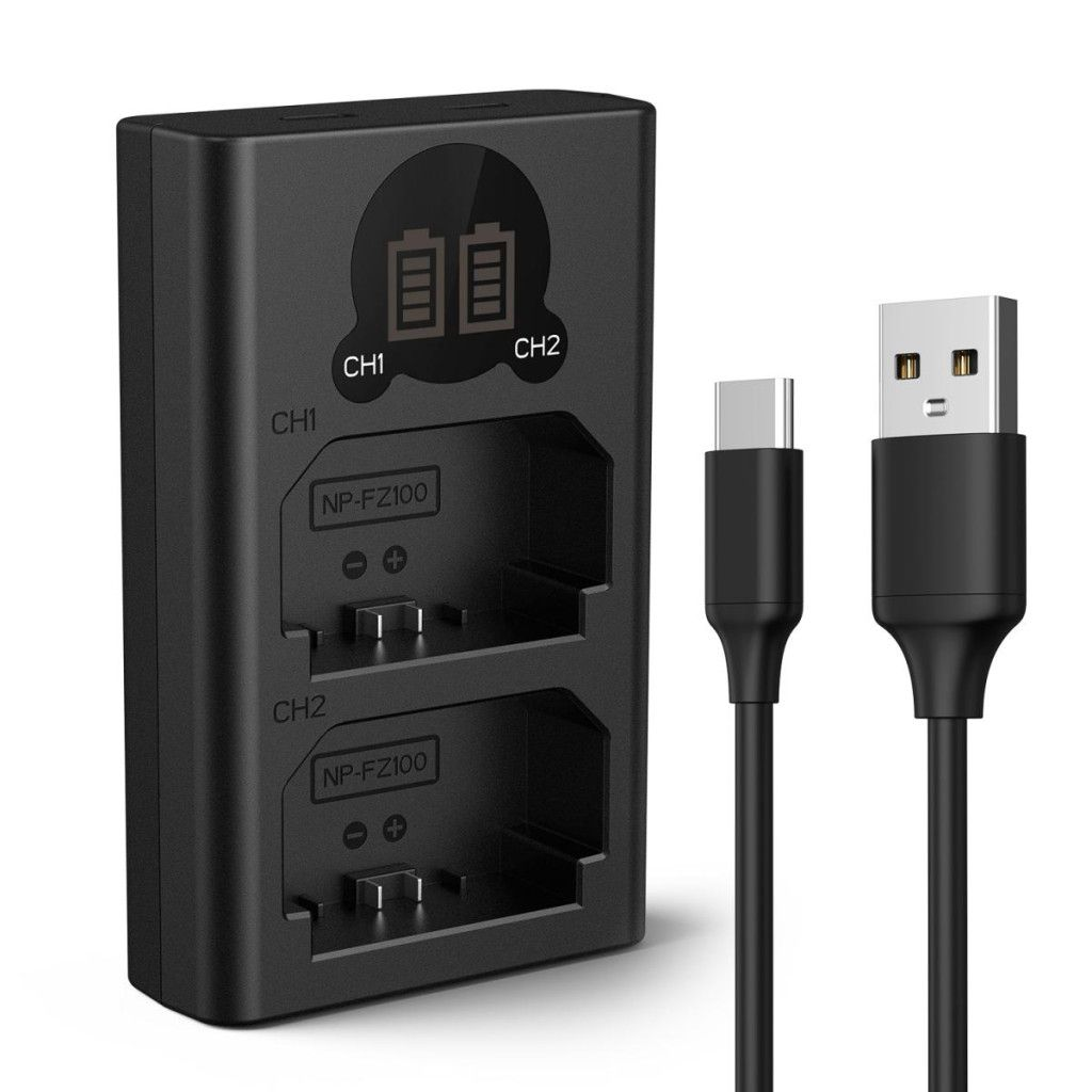 K-F CONCEPT BC-QZ1 dupla töltő USB-C FZ100 akkumulátorhoz