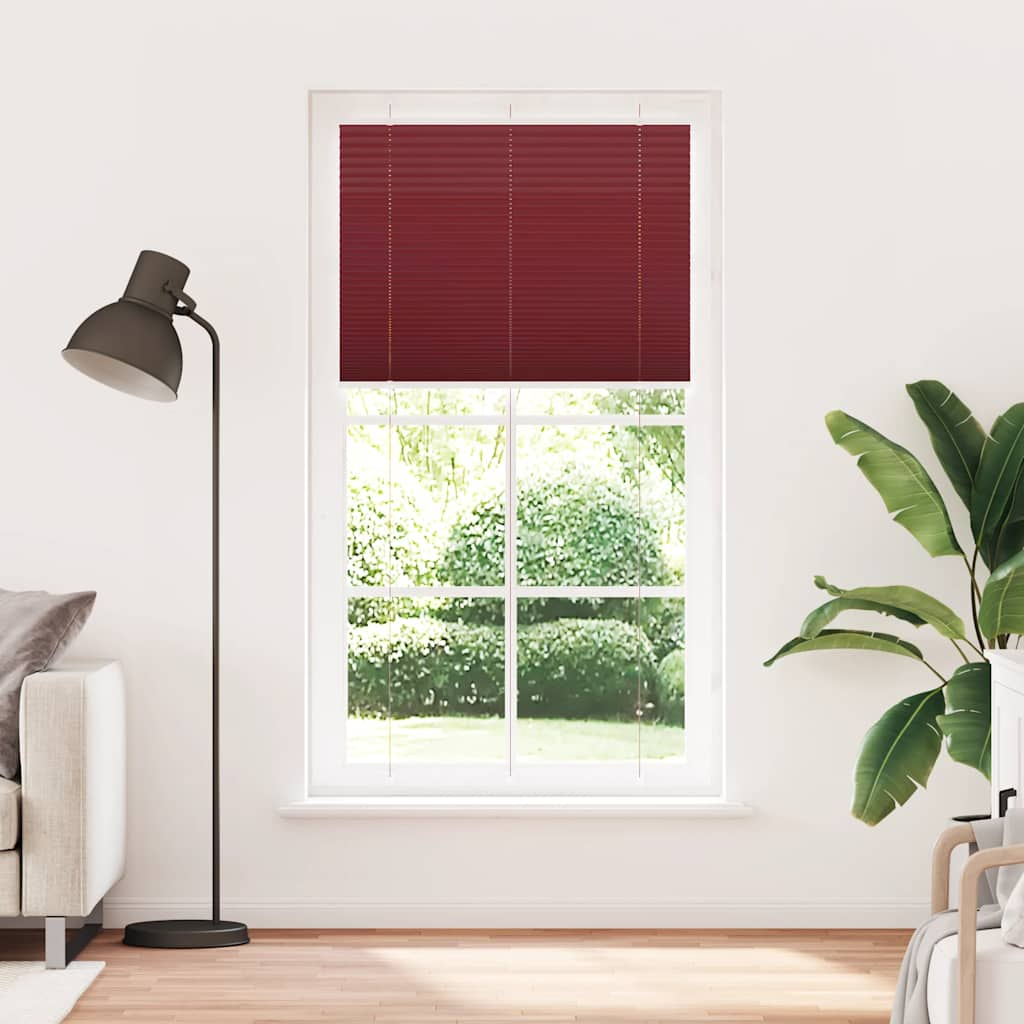 pliszírozott redőny Bordeaux piros 105x200 cm szövetszélesség (4015263)