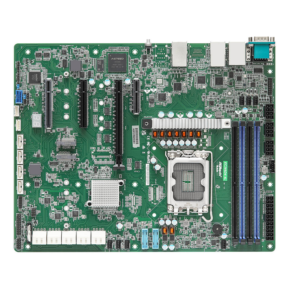 ASRock EC266D4-4L, 1xSKT LGA 1700, Intel E-2400, C266, SATA, 2xM.2, 4xGbE, IPMI (EC266D4-4L)
