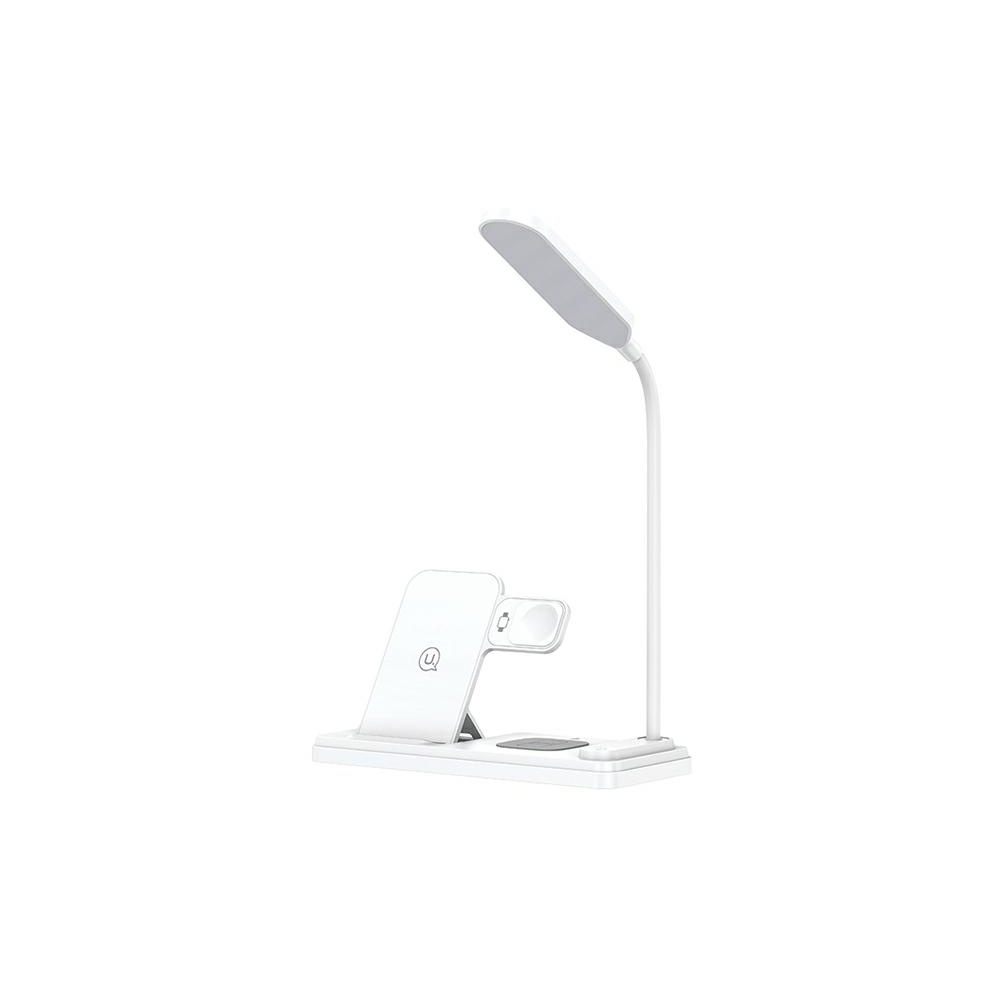 USAMS CD195WXC01 Vezeték nélküli töltő - Fehér (15W) (CD195WXC01)