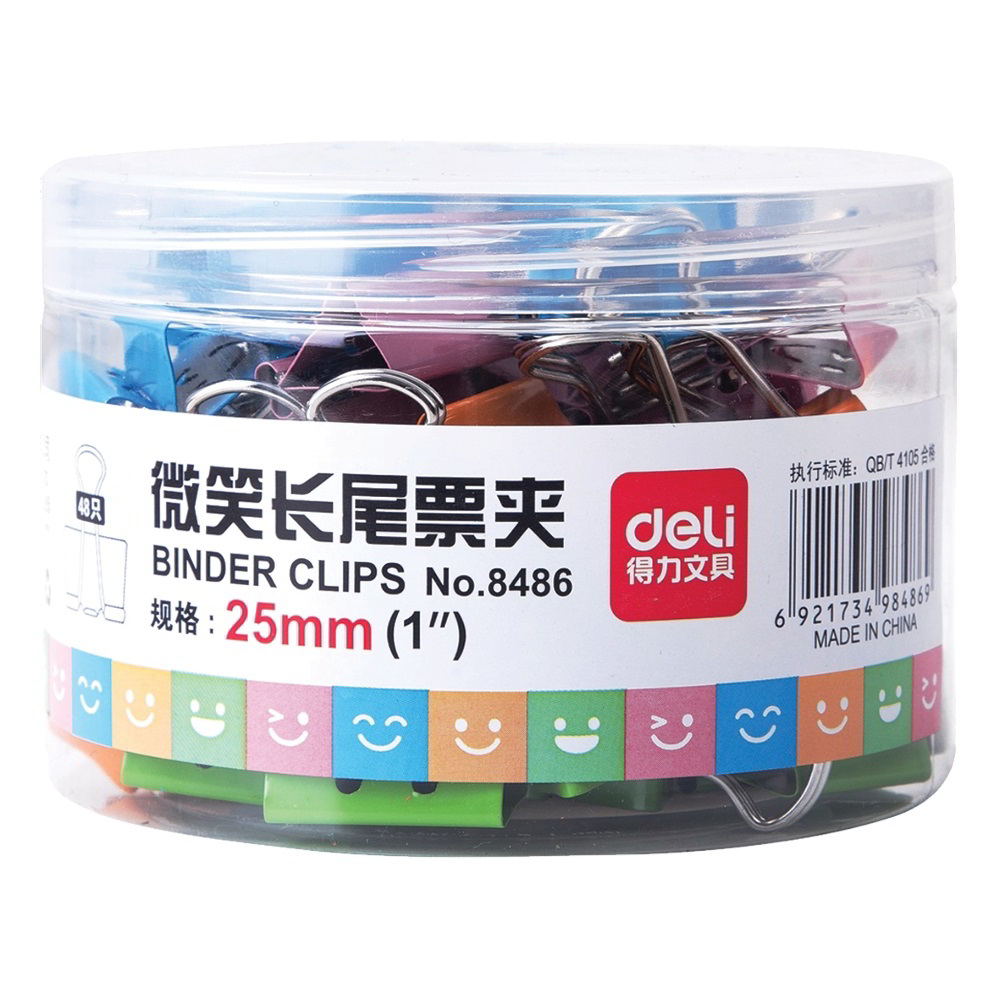 Deli Smile-1 25mm iratcsipesz (48 db / csomag) (DEL08486)