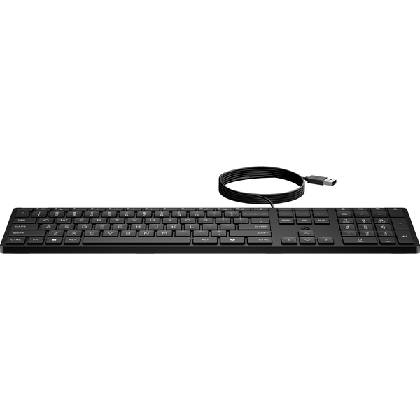 HP 320K Wired Keyboard tastiera Ufficio USB Nero