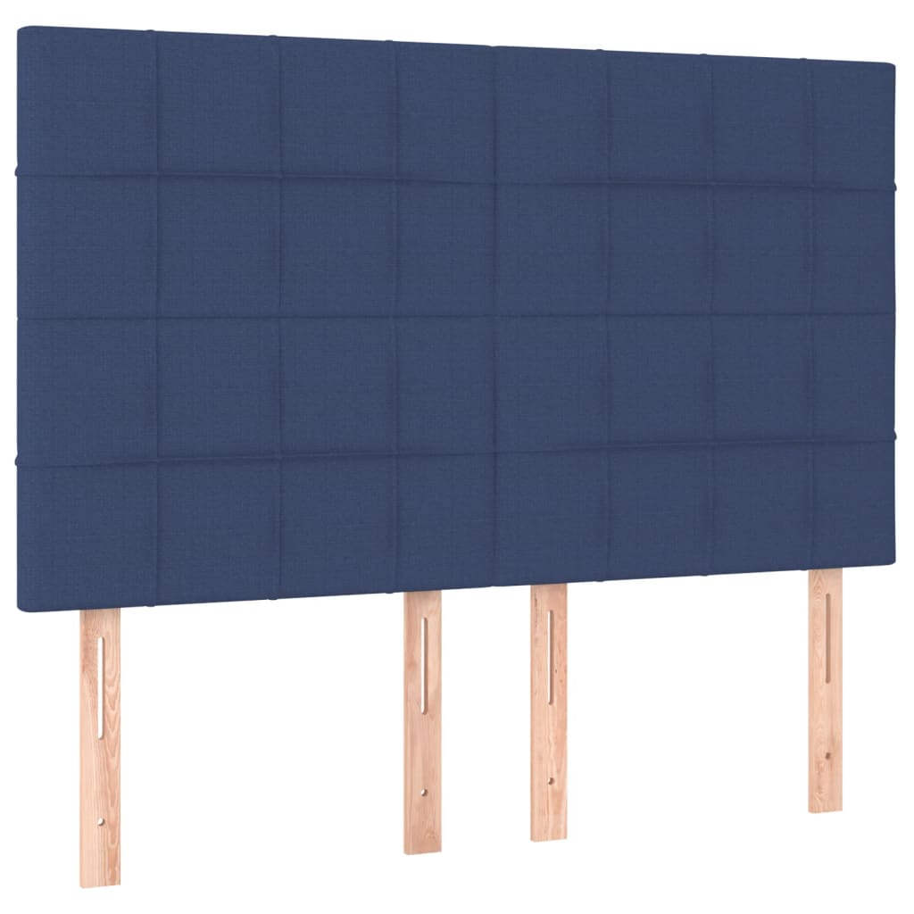 4 db kék szövet fejtámla 72 x 5 x 78/88 cm (3116336)