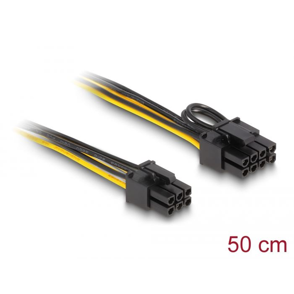 DELOCK Stromkabel PCI Express 6 Pin Stecker zu PCI Express