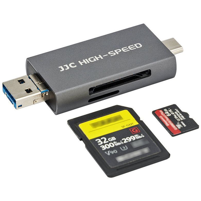 JJC USB 3.1 Card Reader - Gray (APIN-JC-CRUTC4AC)