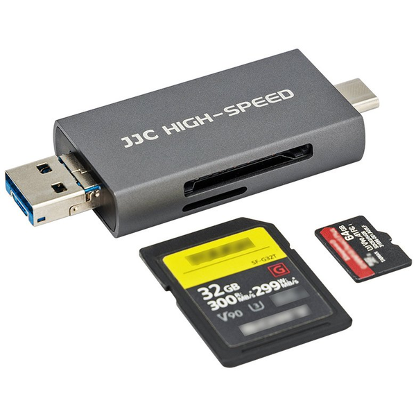 JJC USB 3.1 Card Reader - Gray