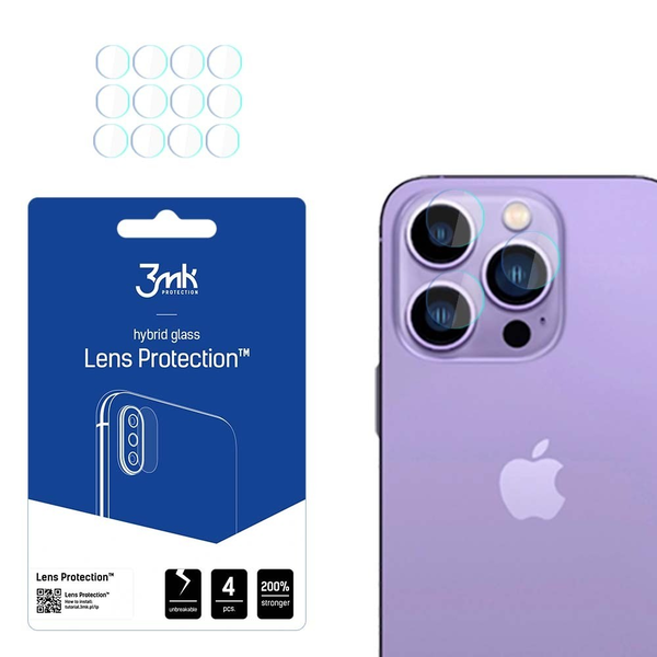 Hybridní sklo 3MK pro Apple iPhone 14 Pro / 14 Pro Max 4 ks