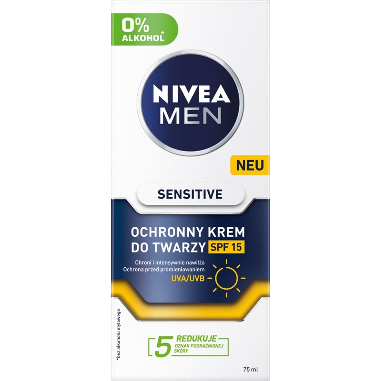 Nivea MEN hidratáló arckrém Sensitive SPF15 75ml (9005800379739) (9005800379739)