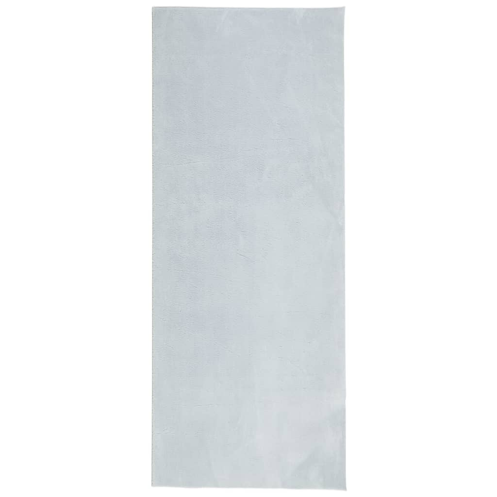 HUARTE kék rövid szálú puha és mosható szőnyeg 80 x 200 cm (375129)