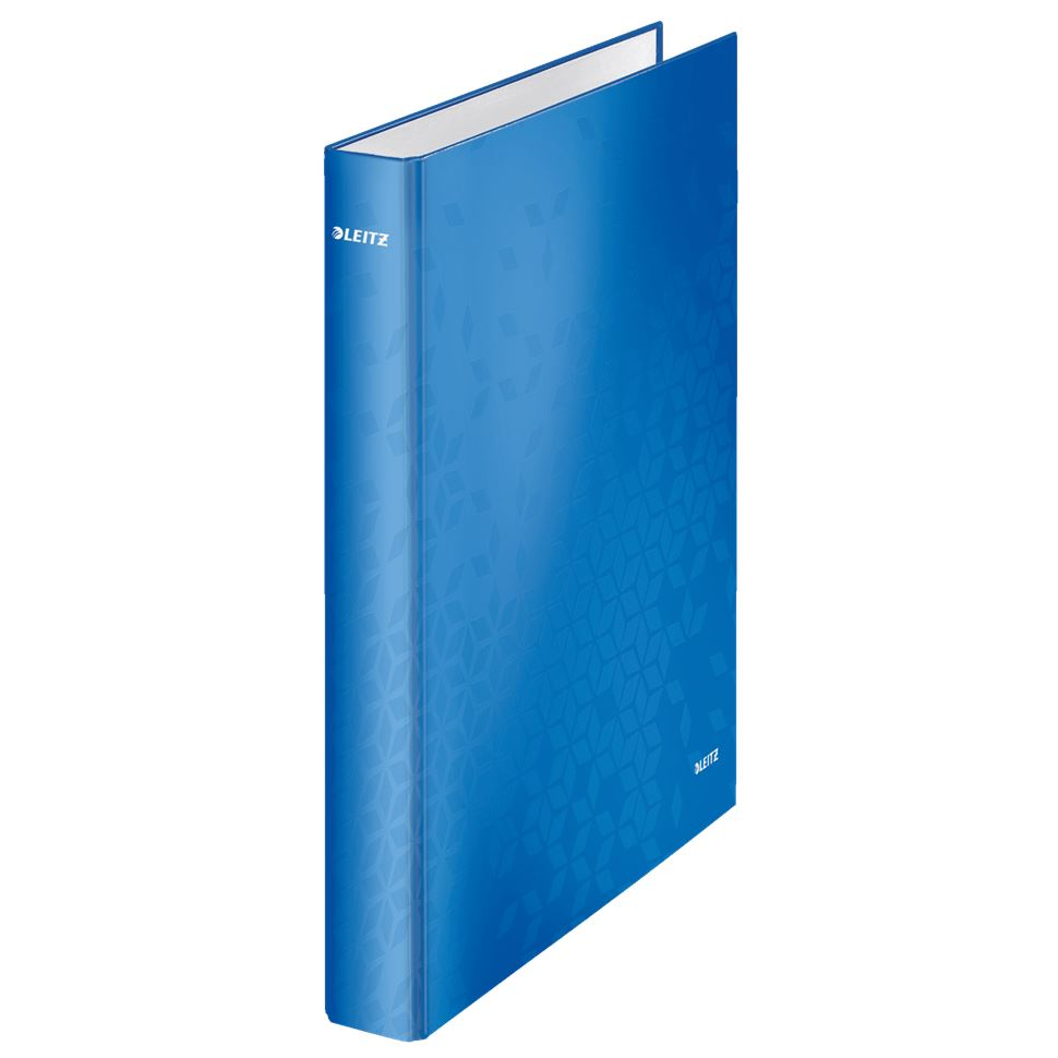 Leitz WOW laminált gyűrűskönyv kék (42410036) (leitz42410036)