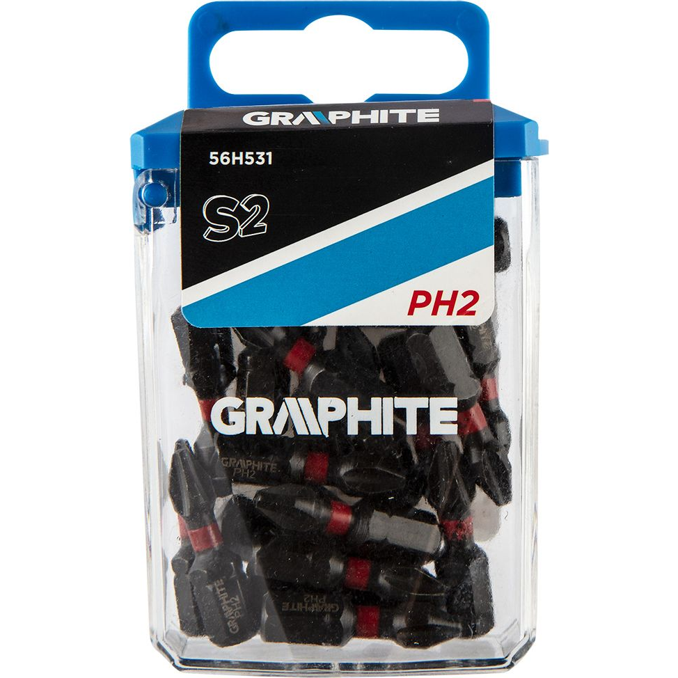 GRAPHITE 56H531 Torziós Ütvecsavarozó Bit PH2X25mm, 20db (56H531)
