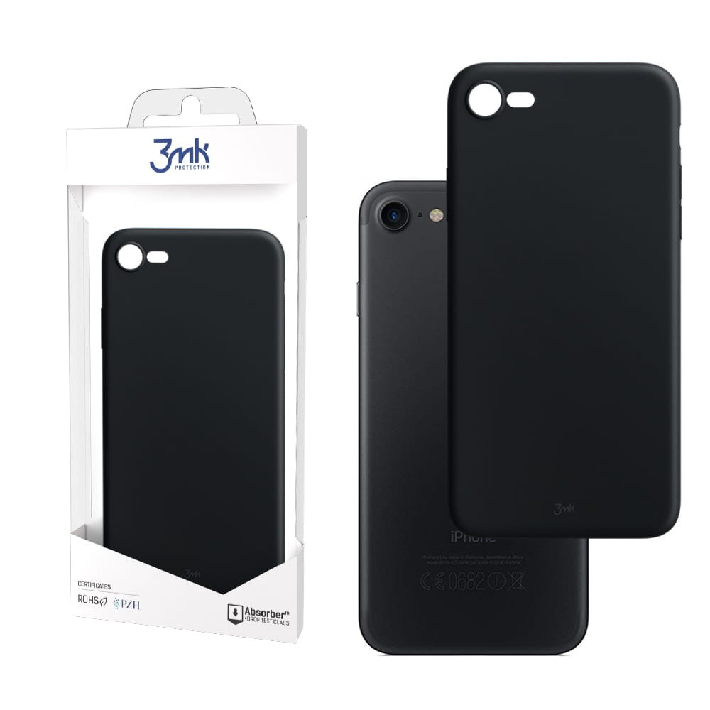 3mk Apple iPhone SE(2020)/SE(2022) Szilikon Tok - Fekete (3M003757)