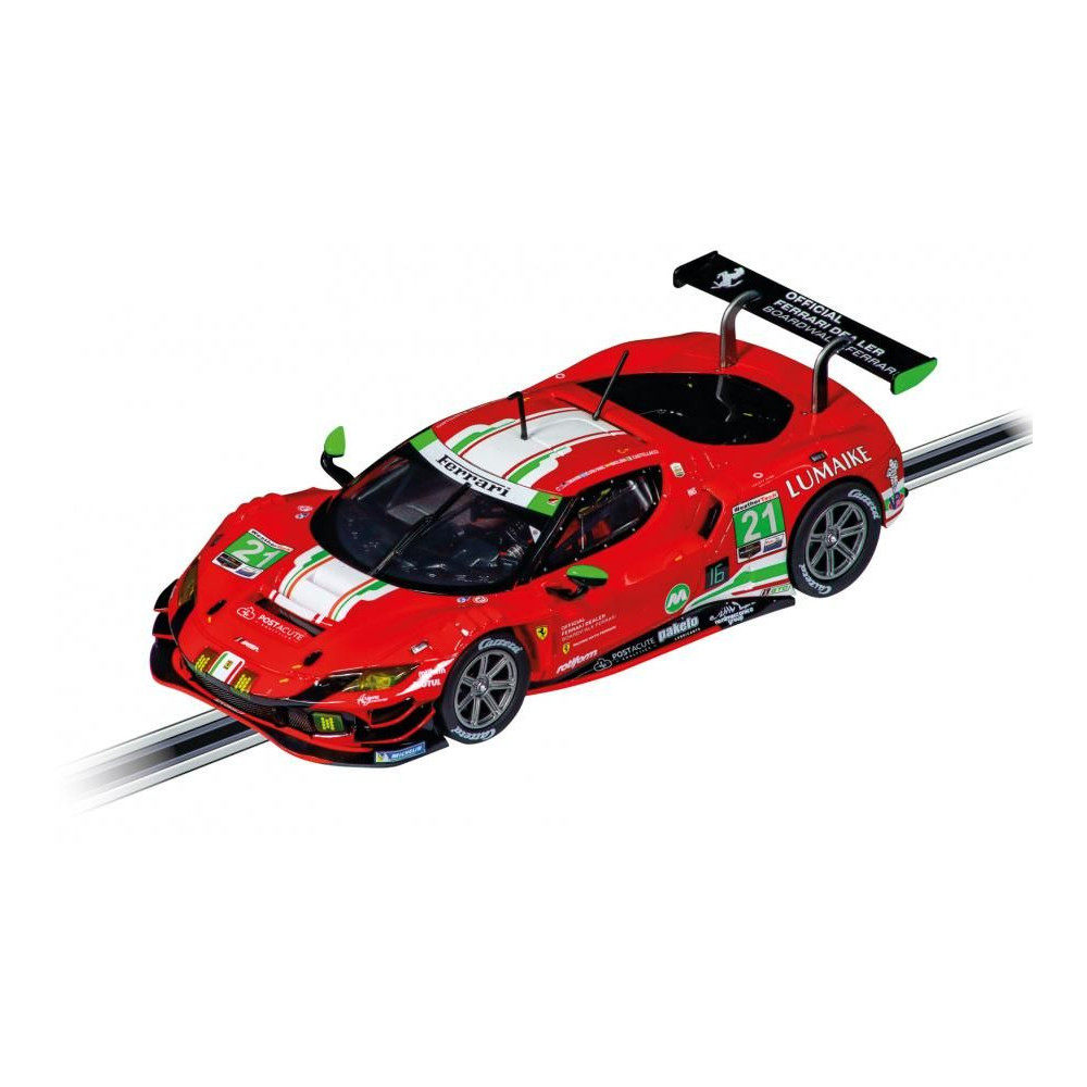 Carrera Digital 132 Ferrari 296 GT3 AF Corse Világító autó autópályához 1:32 - Piros (20032001)