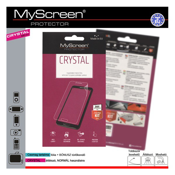 MYSCREEN CRYSTAL képernyővédő fólia (3H) ÁTLÁTSZÓ [Motorola Moto C Plus (XT1723)]