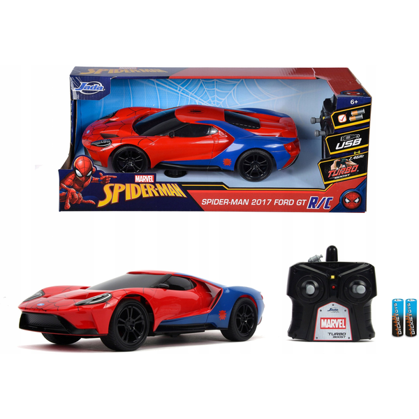 TOY RC CAR SPIDER MAN FORD GT