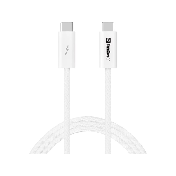 Sandberg 136-56 USB-kabel USB4 Gen 3x2 USB C Hvid