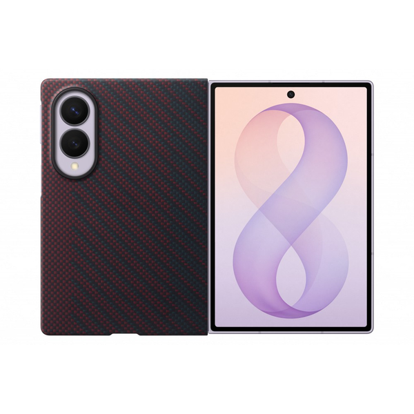 Samsung EF-KF971SREGWW mobiltelefon etui 19,3 cm (7.6") Cover Rød