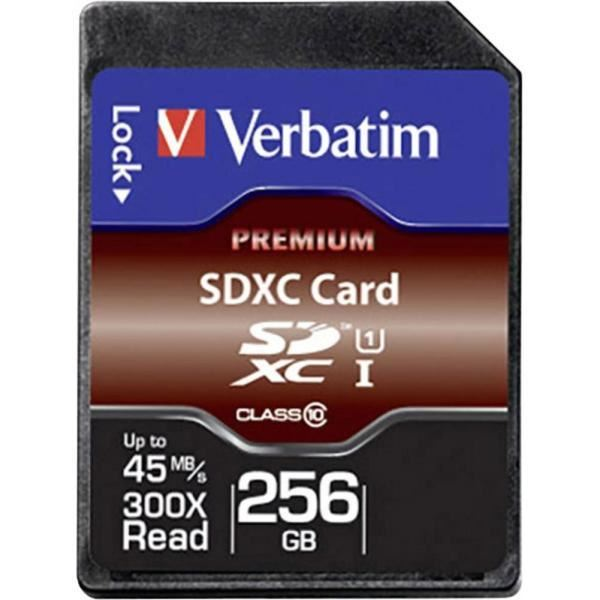 Verbatim Premium 256 GB SDXC UHS-I Třída 10