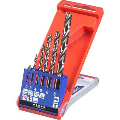 kwb 428040 Fém spirálfúró készlet 6 részes 2 mm, 3 mm, 4 mm, 5 mm, 6 mm, 8 mm 1 db (428040)