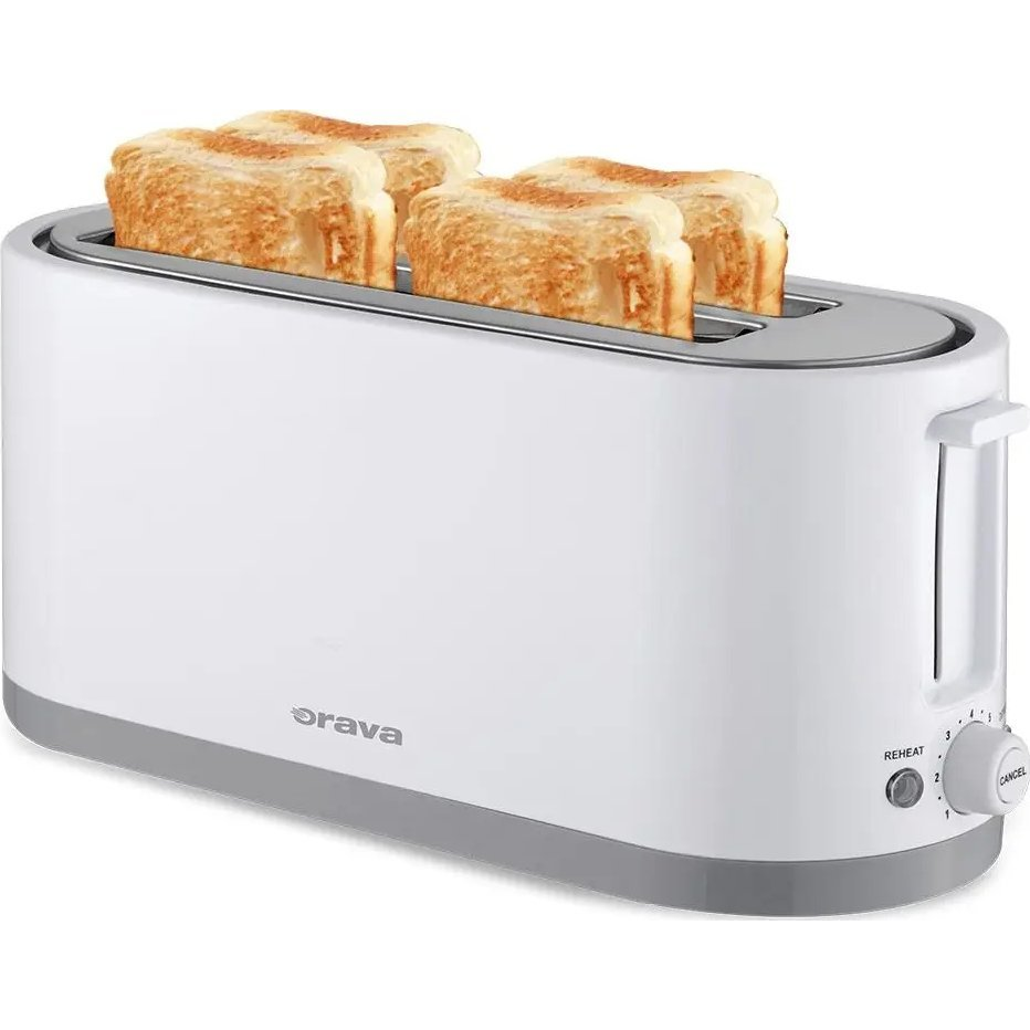 ORAVA HR-125 Pirítós hosszú szeletes 1400W Fehér/Szürke (HR-125)
