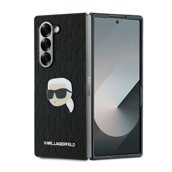 Carcasa Protectora Para Galaxy Z Fold 6 Saffiano Monogram Karl Head