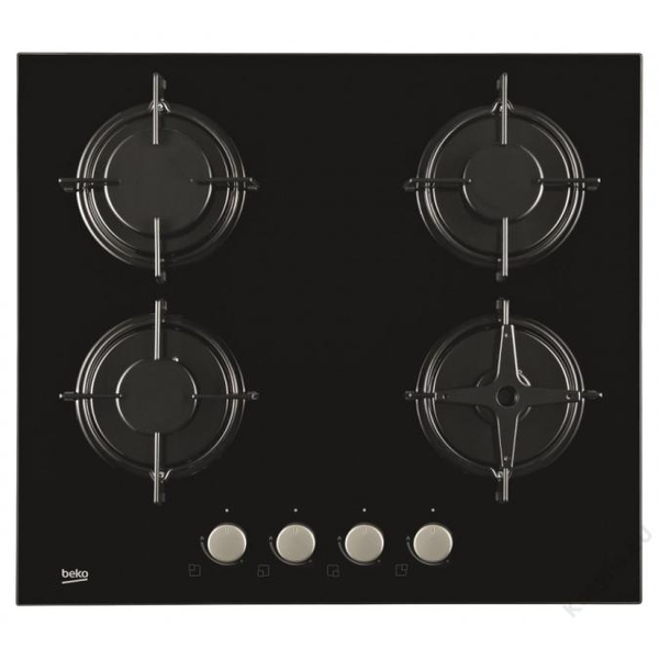 Beko HILG 64220 S kookplaat Zwart Ingebouwd Gaskookplaat 4 zone(s)
