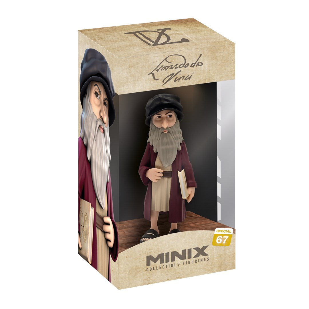 Minix 67 Special - Leonardo Da Vinci gyűjthető Festőművész figura 12cm (16105)