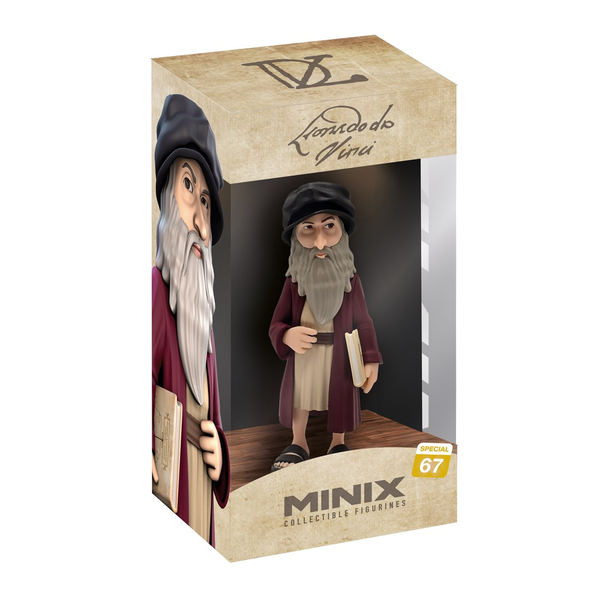 Minix 67 Special - Leonardo Da Vinci gyűjthető Festőművész figura 12cm