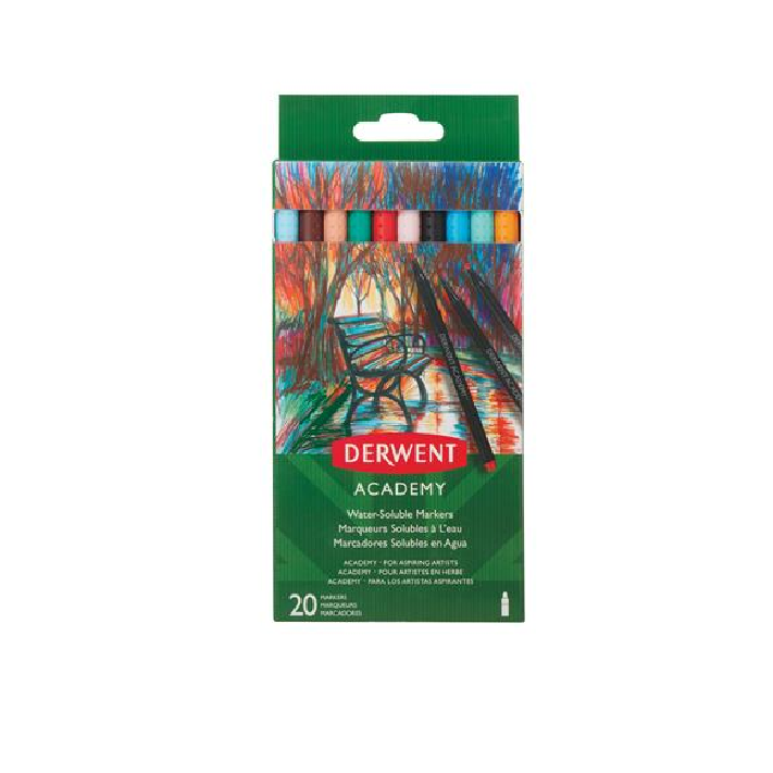 Derwent Academy Tűfilc készlet - 20 különböző szín (20 db) (98202)