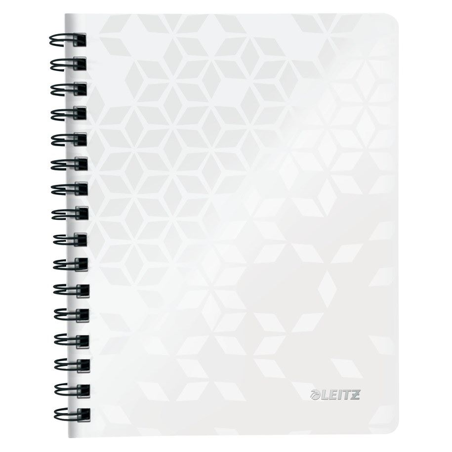 Leitz WOW spirálfüzet A5, kockás, fehér (46410001) (e46410001)