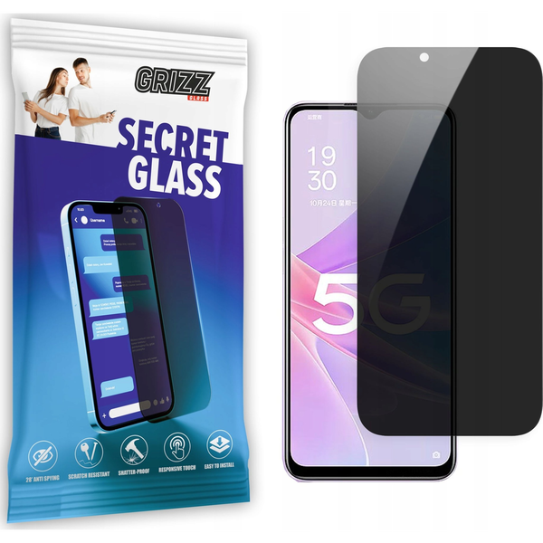  GrizzGlass Szkło prywatyzujące GrizzGlass SecretGlass Oppo A58 5G