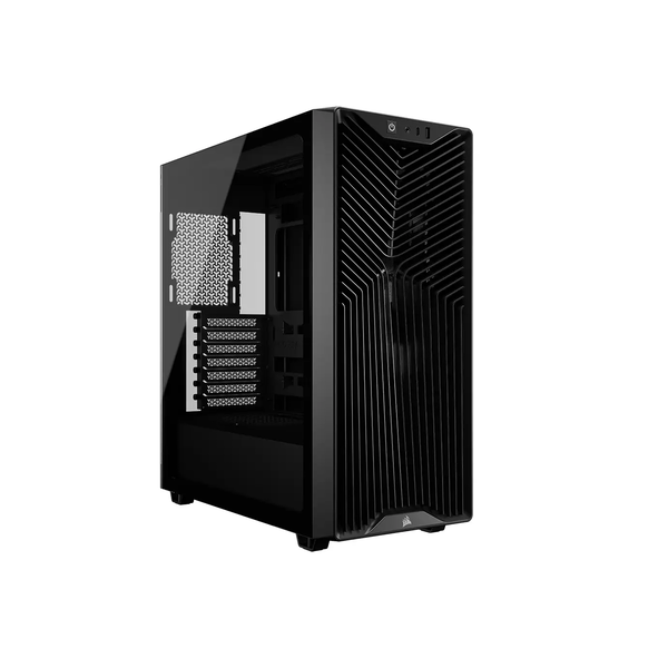 Corsair 3200D RS számítógépház - ATX, edzett üveg, 3db RS120 ventilátor, fekete