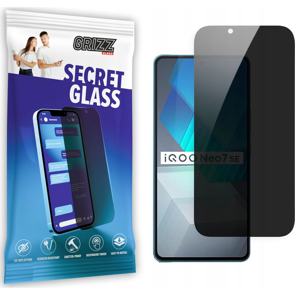  GrizzGlass Szkło prywatyzujące GrizzGlass SecretGlass vivo iQOO Neo7 SE