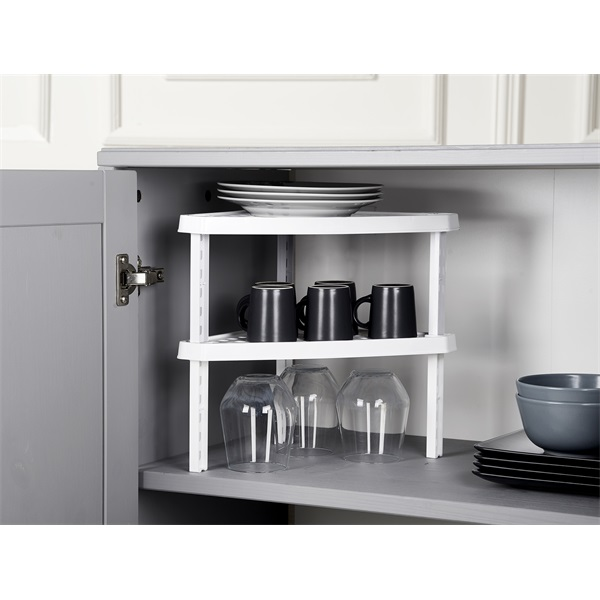 IRIS G-235 RAFFY kétszintes sarokpolc 35x25,5x2cm (G-235)