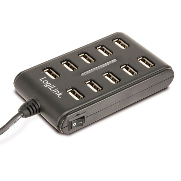 LogiLink UA0125 hub di interfaccia USB 2.0 480 Mbit/s Nero