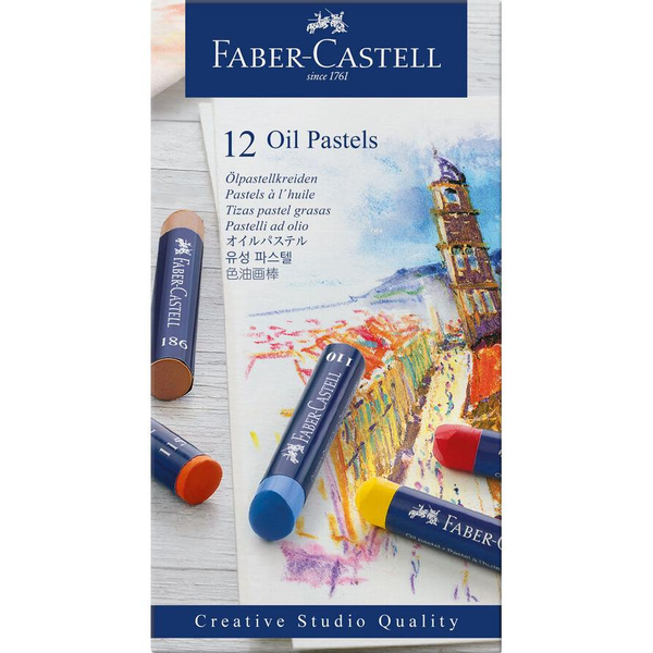 FABER-CASTELL Ölpastellkreiden 12er Kartonetui
