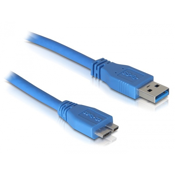 DeLOCK Micro USB 3.0 – 3 m 3 m USB A Modrý USB kabel