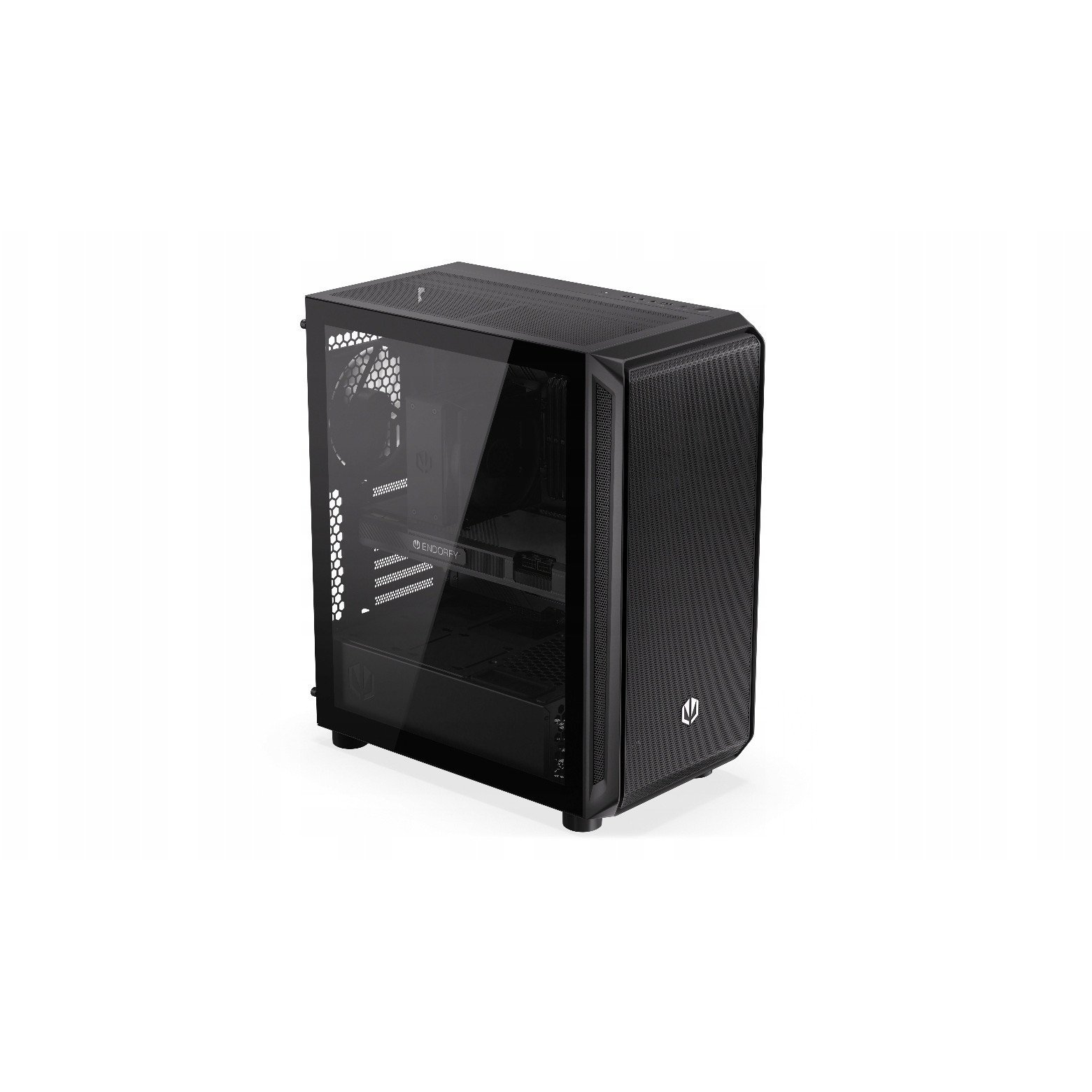 Endorfy ARX 500 Core Midi Torony Számítógépház + 2db 140mm ventilátor - Fekete (EY2A016)