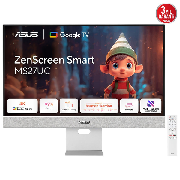 ASUS ZenScreen Smart MS27UC 27" 4K UHD IPS Monitor