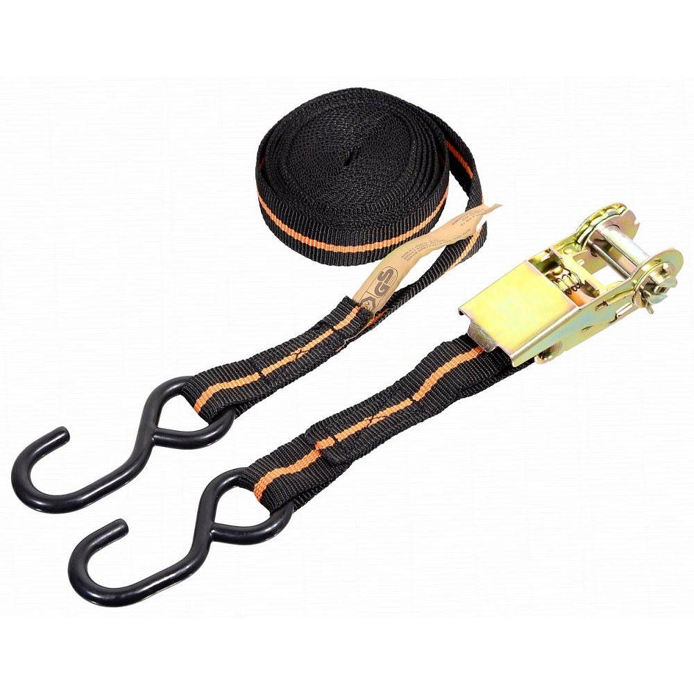 COMPASS racsnis rögzítő heveder horgokkal 5m TÜV / GS (02237)