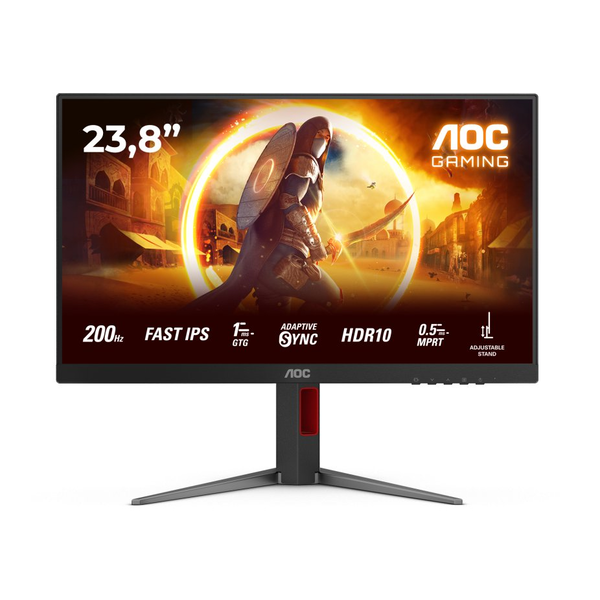 Herní monitor AOC 24G4HA 23,8'' FHD Fast IPS 200Hz 0,5ms HDR10 PIVOT