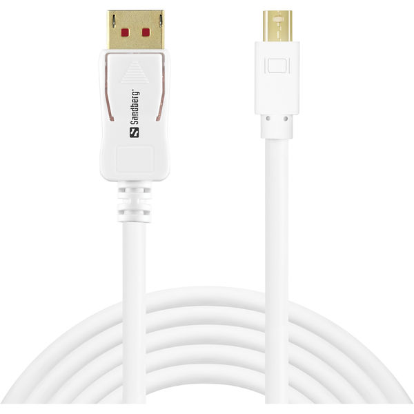 Sandberg 509-17 DisplayPort kábel Mini DisplayPort Fehér
