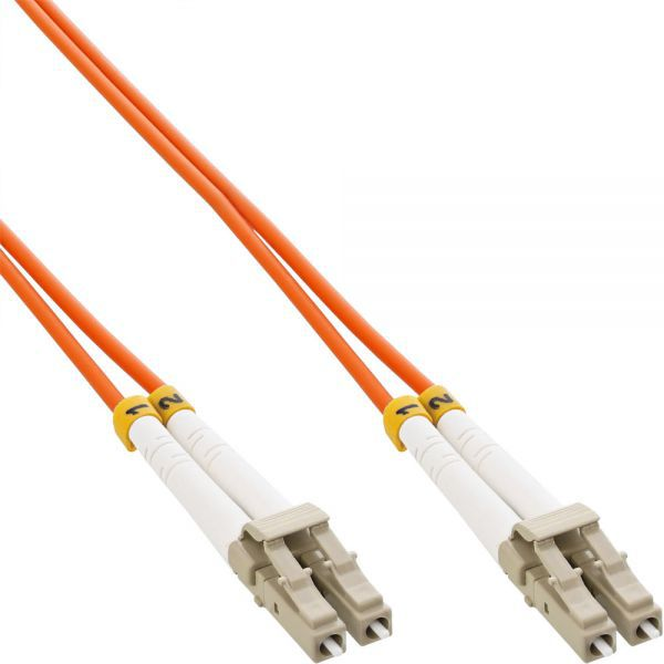 InLine 88545 InfiniBand és száloptikai kábel 15 M 2x LC Narancssárga