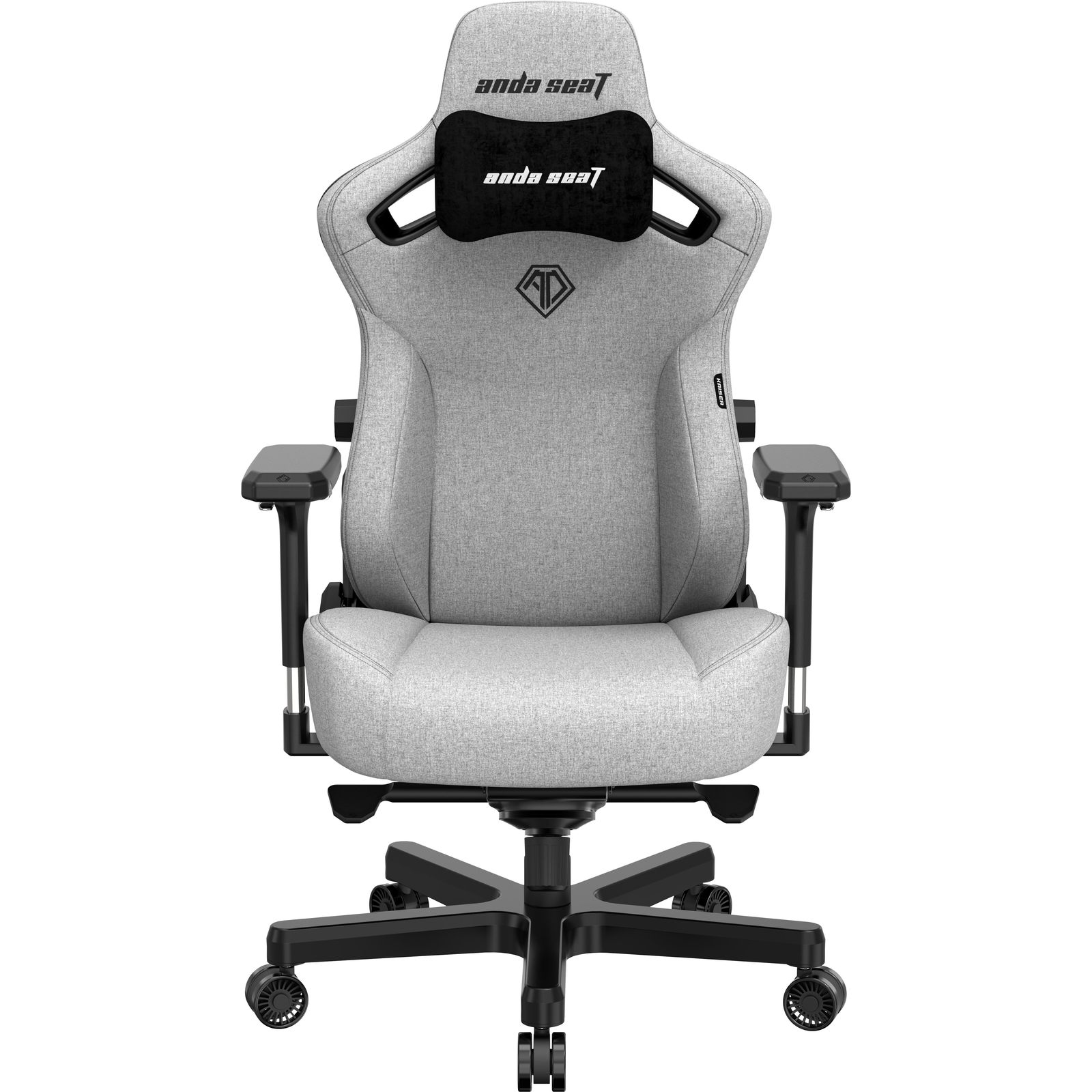 Anda Seat Kaiser Series 3 Premium Gaming Chair - L Grey Fabric (AD12YDC-L-01-G-PV/F)