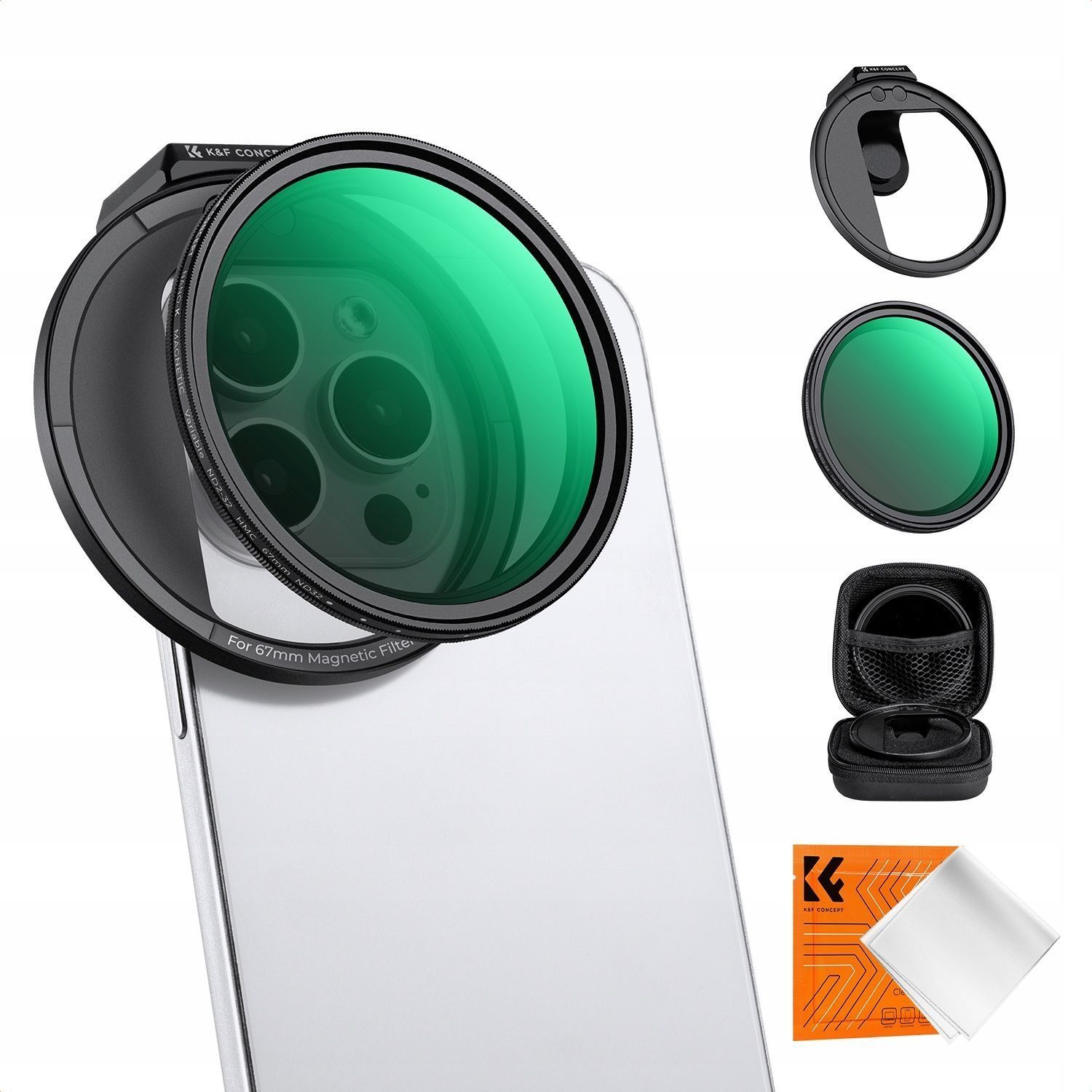 K-F CONCEPT Univerzális szűrőtartó ND2-32 szűrő mágneses szűrőcsatlakozás 67mm (SB8863)