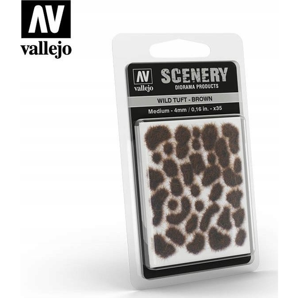  Vallejo Vallejo: Scenery - Wild Tuft - Brown (5 mm)x35