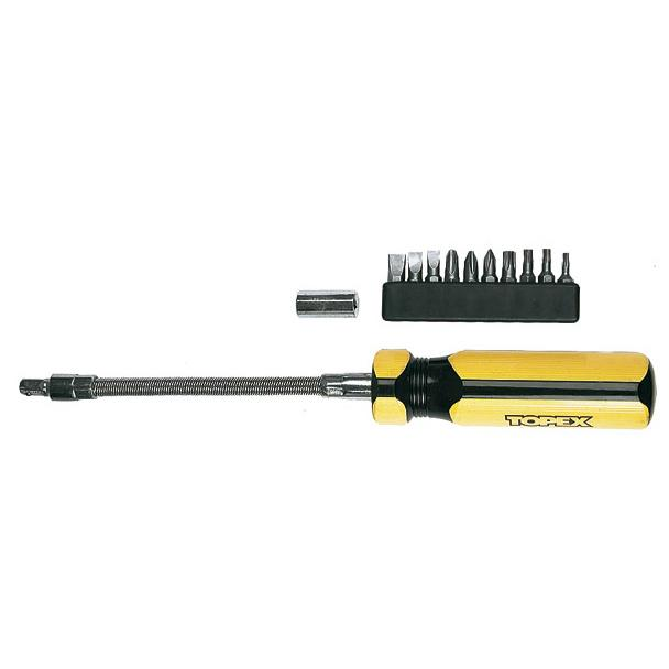 Top Tools 39D122 Bitfejes Csavarhúzó Készlet Flexibilis Szárral 10db (39D122)